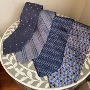 Men's Silk Ties Set Blue assorted brands